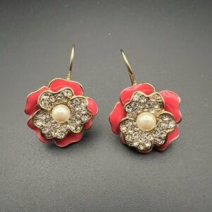 Carolee Vintage Dangle Flower Earrings
